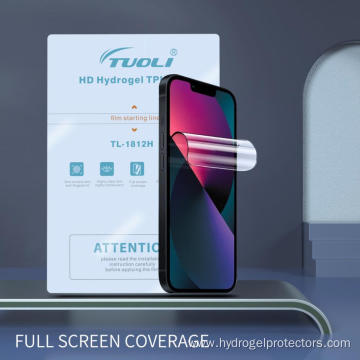 Full coverage HD hydrogel protector film for phone